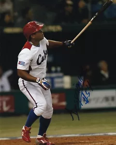 FOTO ALFREDO DESPAIGNE FIRMATA AUTO'D 8X10 CUBA WBC WORLD BASEBALL CLASSIC D - Foto 1 di 2