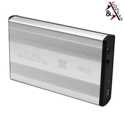 LC-POWER 3.5 " SATA Festplattengehäuse USB3.0 S-ATA Extern Gehäuse 3.5 Zoll Festplatte #S