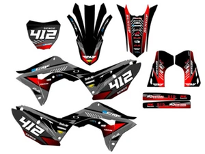 CRF 250 R SURGE 2019-2021 kit de gráficos Black Senge compatible con Honda - Imagen 1 de 10