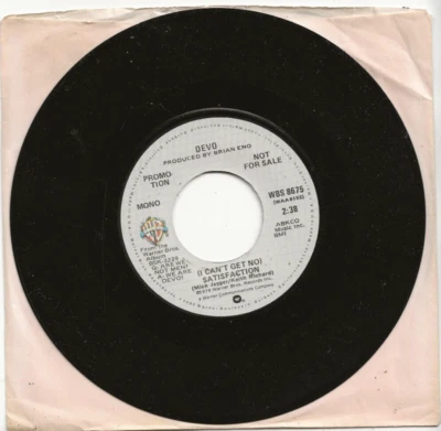 DEVO (I CAN'T GET NO) SATISFACTION RARE MONO & STEREO VERSIONS USA PROMO SINGLE - Image 1 of 2