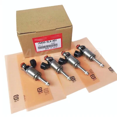 4x OEM Fuel Injectors For 2013-2017 Honda Accord & CR-V 2.4L I4 16450-5LA-A01 - Image 1 of 4