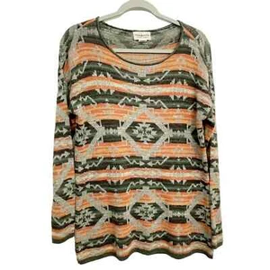 Denim & Supply Ralph Lauren M Sweater 100% Cotton Southwest Tribal Aztec Boho - Picture 1 of 6