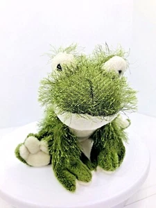 Webkinz Furry Green Frog 8" Plush #HM001 Ganz No Code - Picture 1 of 7