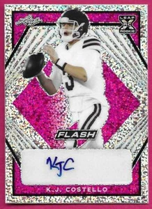 2021 Leaf Flash Football K.J. COSTELLO #BA-KJC Rookie Pink Autograph 12/15 - Picture 1 of 2