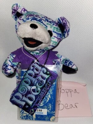 Grateful Dead Bean Bear Poppa Bear Edición Limitada 7” 1999 Número AZUL LÍQUIDO Foto 1 de 4