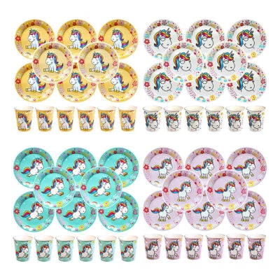 28 tlg. Einhorn Party Set Geburtstag Deko Kindergeburtstag Dekoration Mädchen - Bild 1 von 2