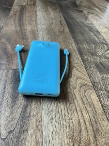 Chargeur Portable Câbles Intégrés et Prise Murale AC, Banque d'Alimentation USB C 10000mAh. - Photo 1 sur 1