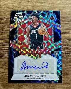 2023 Amen Thompson Panini Mosaic Genesis Prizm Rookie Scripts Auto Autograph SP - Picture 1 of 2