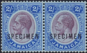 GIAMAICA 1919 SG 66s COPPIA ESEMPLARI 2s come nuovi MNH - Foto 1 di 2