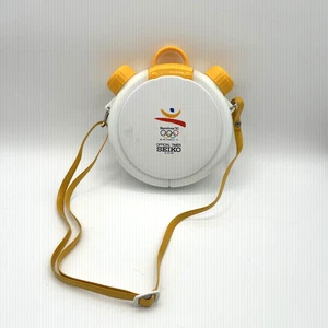 Barcelona 92 Seiko Olympic Official Timer Plastic Canteen Water Bottle Yellow - Picture 1 of 5