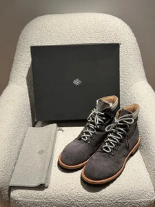 Eleventy Lace Up Contrast Sole Grey Suede Hiker Boots UK 11 EU 45 Italy 1.250£ - Bild 1 von 13