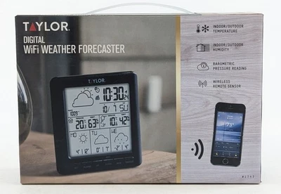 Taylor Digitale WiFi Wetterstation Forecaster mit Funkfernsensor - NEU - Bild 1 von 4