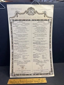 August 791924 Schiffs-Mittagsmenü, Liner SS COLUMBUS, Nordeutscher Lloyd Bremen - Bild 1 von 4