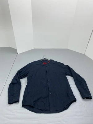 Alfani Shirt Mens Large Black Modern Fit Long Sleeve Button Up Collared Cotton - Image 1 of 4