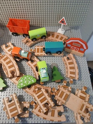 Melissa and Doug plus others Wooden Magnetic Train Set - Image 1 of 4