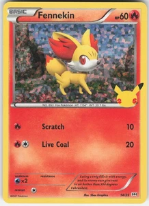 Fennekin - 14/25 Promo McDonald's 25th Anniversary Promos 014/025 LP-NM - Picture 1 of 2