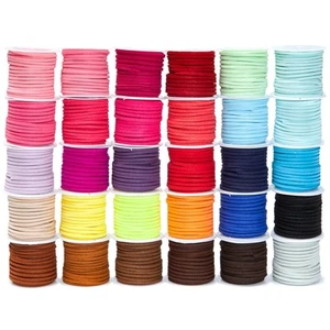 30 Spools Faux Leather Laces for Crafts, 2.5mm Vegan Suede Cord for Crafts - Picture 1 of 10