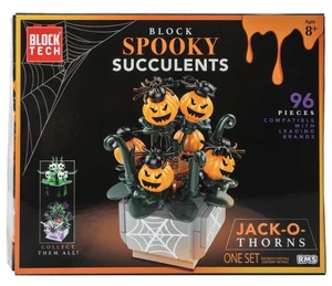 Block Tech® Halloween Block Spooky Succulents Set - Jack-O-Thorns - Picture 1 of 3