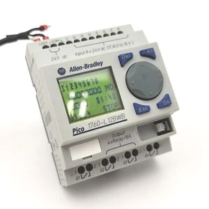 Allen Bradley 1760-L12BWB Pico Controller 8 Digital Inputs 4 Relay Outputs 24VDC - Picture 1 of 7