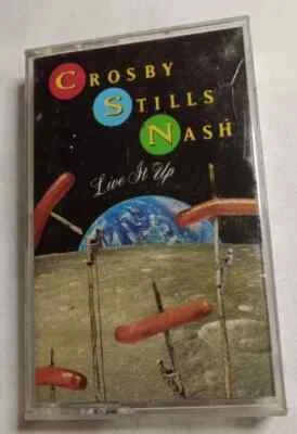 Crosby, Stills & Nash "Live It Up" Cassette Tape - Free P&P - Image 1 of 3