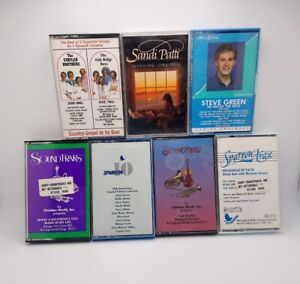 Vtg Religious Music Cassette Tapes 1980s Sandi Patti Steve Green Lot Of 7