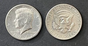 USA 1971D - Half Dollar Fifty Cent Coin, President Kennedy, 91.67% Cu 8.33% Ni - Imagen 1 de 1