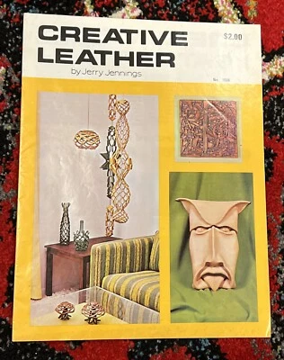 Creative Leather de Jerry Jennings Leather Instrucciones Tandy 1974 RARO Foto 1 de 4