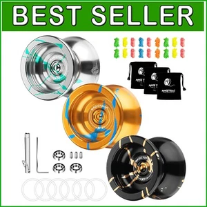 Ultimate 3-Piece Yoyo Set for Kids: Unresponsive Yoyos with String and Bag Kit - Picture 1 of 11