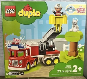 🔥LEGO DUPLO 10969 Town Fire Truck Building Toy 2+ Toddler Firefighter SealedBox - Picture 1 of 14
