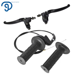 Empuñadura de manillar giratoria 7/8" cable de acelerador embrague palanca de freno para Honda 50-250cc - Imagen 1 de 9