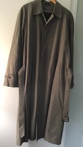 NAUTICA Men’s Trench Coat Microfiber Size 38R Taupe Zip Removable Liner NWT - Picture 1 of 14
