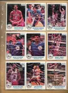 1984 Philadelphia 76ers - Kompletter Basketball Satz - Julius Erving/Moses Malone #1-12 - Bild 1 von 2