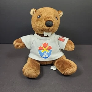 Sears Charity Plush Beaver with T-Shirt 5" Sitting Stuffed Animal Toy - Picture 1 of 9