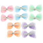 5 Pairs Kid Hair Accessories Clips Tulle Butterfly