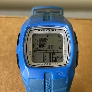 Rip Curl ATS Ocean Tide Watch Blue A1006 - New Battery - Picture 1 of 9