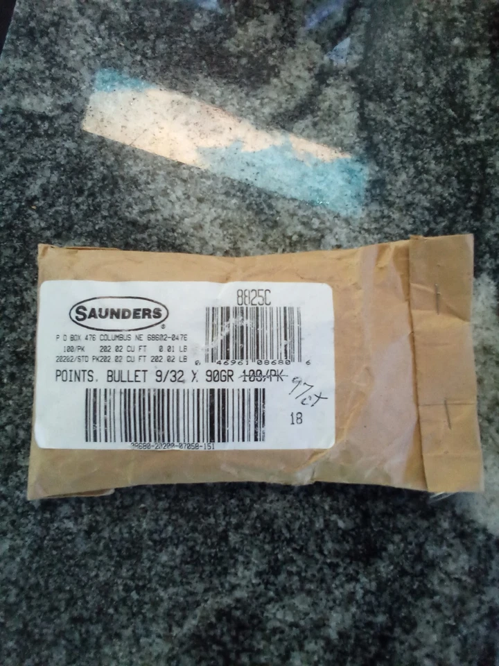 Saunders Archery Co 8825 Bullet Points 90gr 9/32 12pk