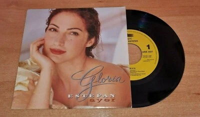 GLORIA ESTEFAN Ayer + Mi tierra 7" SPANISH PROMO SINGLE VINYL MADE IN SPAIN RARE - Image 1 of 3
