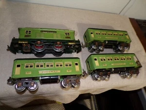 Lionel Vintage Original O Gauge Prewar 253 607 607 608 Girard Green Train Set - Picture 1 of 10