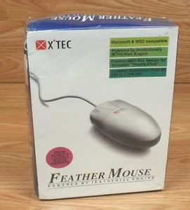 Vintage X'Tec Feather Mouse Compatible With Microsoft & MSC **NEW-READ**  - Picture 1 of 7