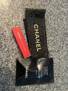OJOS LABIOS PELO 3 piezas: MASCARA DE PESTAÑAS CHANEL TRAVEL, LABIOS CARA DE SOL - ROSAS Y CINTA - Imagen 1 de 5