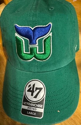 Sombrero ajustado marca Hartford Whalers '47 verde talla L nuevo con etiquetas Foto 1 de 4