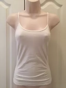 Women's Active Basic White Tank Top Size S/M - Picture 1 of 2