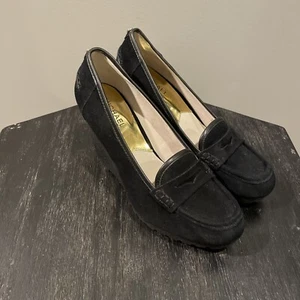 MICHAEL by Michael Kors Rory Loafer Wedge Pumps in Black Women’s Size 9 NIB - Picture 1 of 7