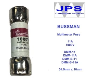 Busse DMM-11A SICHERUNG 1000 V FLUKE Digitalmultimeter Ersatzsicherung JPSF033 - Bild 1 von 2