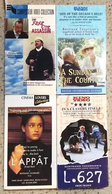 Bertrand Tavernier AUTOGRAPHED The JUDGE and the ASSASSIN,  L.627, L'APPAT 4 VHS - Image 1 of 4