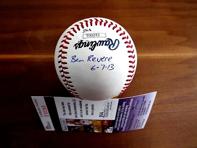 BEN REVERE NL HITS LEADER 2014 PHILLIES ANGELS FIRMADO AUTOMÁTICO ML BÉISBOL JSA Foto 1 de 3