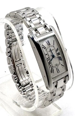 Reloj Cartier Tank Américaine Mediano Oro Blanco 18K Pulsera Usado W2603656 Foto 1 de 4