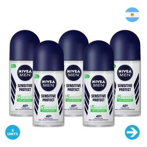 Nivea – Men Sensitive Protect Antitranspirante 50ml x 5 Unidades - Picture 1 of 1