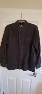 Harley Davidson Dark Blue Corduroy Long Sleeve Shirt #96785-13VM - Picture 1 of 6