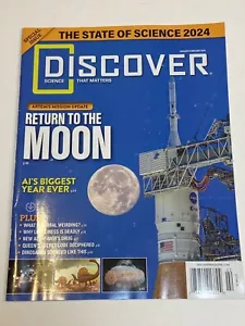 Discover Magazine Jan Feb 2024 Return to the Moon AI Alzheimer Drug Queen Secret - Picture 1 of 1